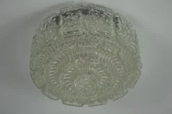 Pamono Glass Flush Mount from Glashütte Limburg, 1960s><noscript><img width=