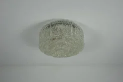 Pamono Glass Flush Mount from Glashütte Limburg, 1960s><noscript><img width=