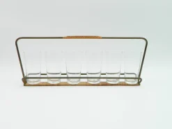 Discount Pamono Glass Holder in Glass by Carl Auböck, 1950s, Set of 7