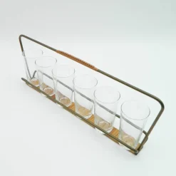 Discount Pamono Glass Holder in Glass by Carl Auböck, 1950s, Set of 7
