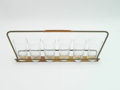 Discount Pamono Glass Holder in Glass by Carl Auböck, 1950s, Set of 7