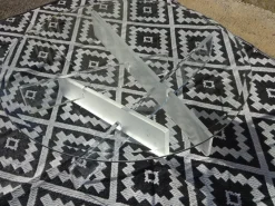 Hot Pamono Glass Living Room Table with Acrylic Glass Base