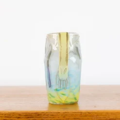 Online Pamono Glass Paste Pitcher Decorated with Daturas and Dragonflies by Jean Daum for Daum Nancy, 1889