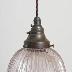 Pamono Glass Pendant Light from Holophane, 1940s><noscript><img width=