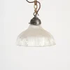 Pamono Glass Pendant Light from Holophane, 1940s> Ceiling Lights