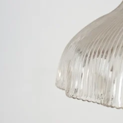 Pamono Glass Pendant Light from Holophane, 1940s><noscript><img width=