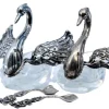Pamono Glass Salt and Pepper Shakers, Set of 2> Salt & Pepper Shakers