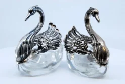 Pamono Glass Salt and Pepper Shakers, Set of 2><noscript><img width=