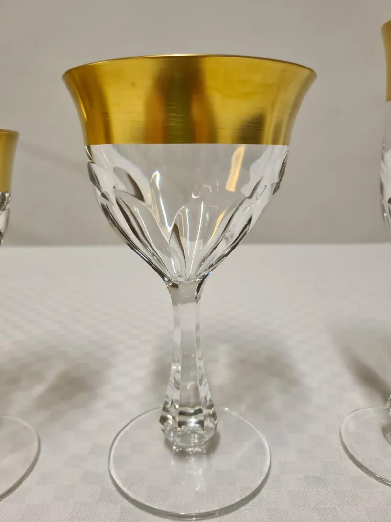Pamono Glass Set in Crystal and Pure Gold by Barthmann, Set of 36> Glassware