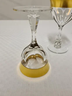 Pamono Glass Set in Crystal and Pure Gold by Barthmann, Set of 36><noscript><img width=