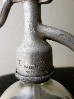 Pamono Glass Siphon Bottle, Vienna, Austria, 1920s><noscript><img width=
