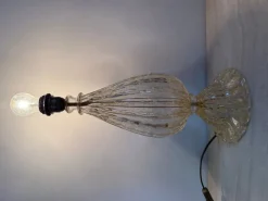 Pamono Glass Table Lamp from Barovier & Toso, Italy, 1970s> Table Lamps