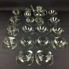 Pamono Glass Tea Service by Heinrich Löffelhardt for Schott & Gen. Mainz, 1955, Set of 17> Coffee & Tea Service