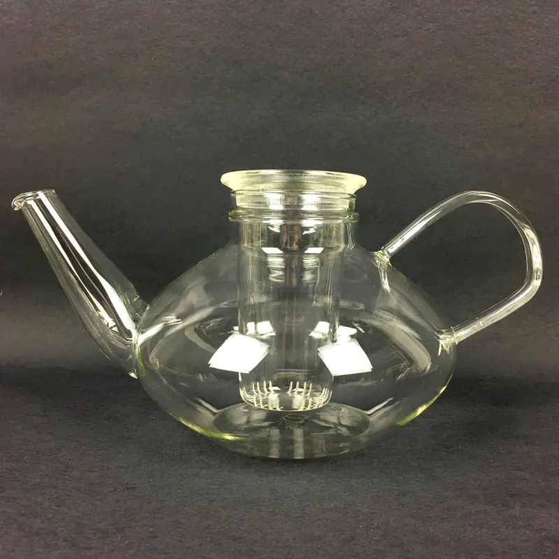 Pamono Glass Tea Service by Heinrich Löffelhardt for Schott & Gen. Mainz, 1955, Set of 17> Coffee & Tea Service