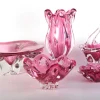 Sale Pamono Glass Vase and Bowl by Josef Hospodka for Sklarny Chribska, Czech, 1960s, Set of 5