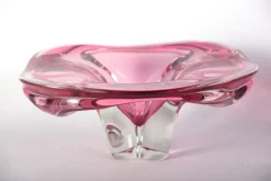 Sale Pamono Glass Vase and Bowl by Josef Hospodka for Sklarny Chribska, Czech, 1960s, Set of 5