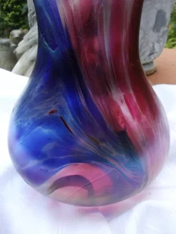 Pamono Glass Vase by Franz Austen forr Austen Glashütte, Bavarian Forest, Germany, 1970s><noscript><img width=
