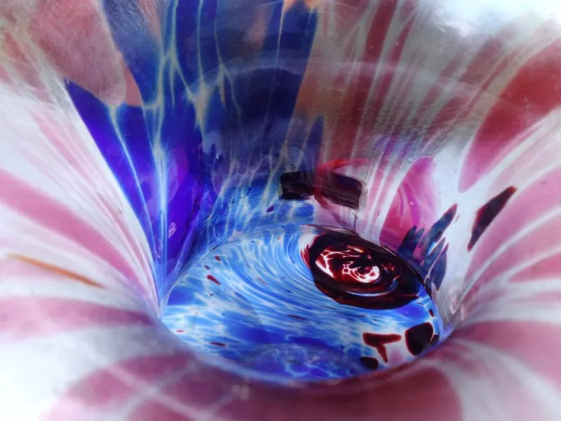 Pamono Glass Vase by Franz Austen forr Austen Glashütte, Bavarian Forest, Germany, 1970s> Glassware