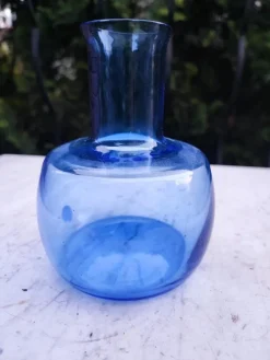 Best Pamono Glass Vase in Blue from Kosta Boda, 1970s