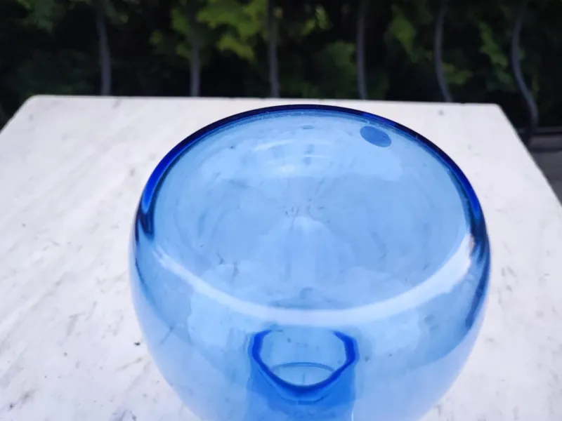 Best Pamono Glass Vase in Blue from Kosta Boda, 1970s