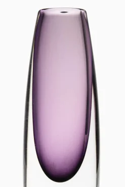 Pamono Glass Vase in Purple by Gunnar Nylund, 1950s> Vases