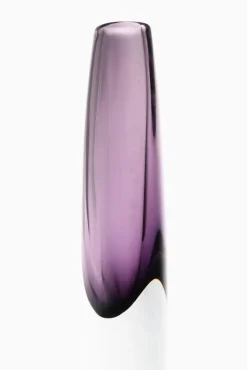 Pamono Glass Vase in Purple by Gunnar Nylund, 1950s><noscript><img width=