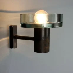 Pamono Glass Wall Lamp, 1960s><noscript><img width=