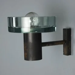 Pamono Glass Wall Lamp, 1960s><noscript><img width=
