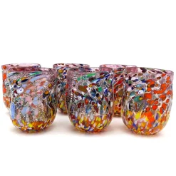 Discount Pamono Glasses in Pink Murano Glass from YourMurano, Set of 6