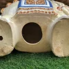Pamono Glazed Ceramic Elephant, 1970s> Garden Accessories
