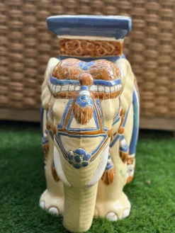 Pamono Glazed Ceramic Elephant, 1970s><noscript><img width=