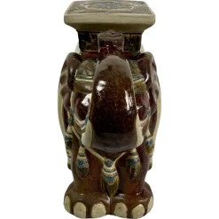 Online Pamono Glazed Ceramic Elephants, 1960, Set of 2