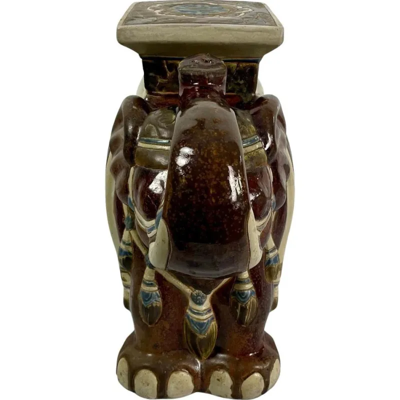 Online Pamono Glazed Ceramic Elephants, 1960, Set of 2