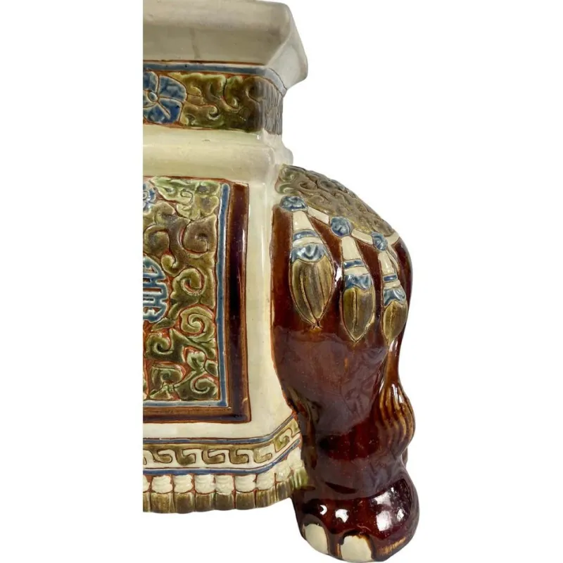 Online Pamono Glazed Ceramic Elephants, 1960, Set of 2