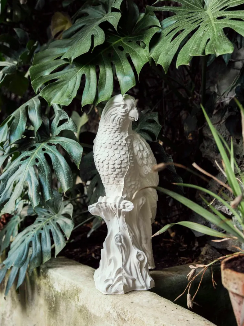 Pamono Glazed Ceramic Parrot by Botteganove> Decorative Objects