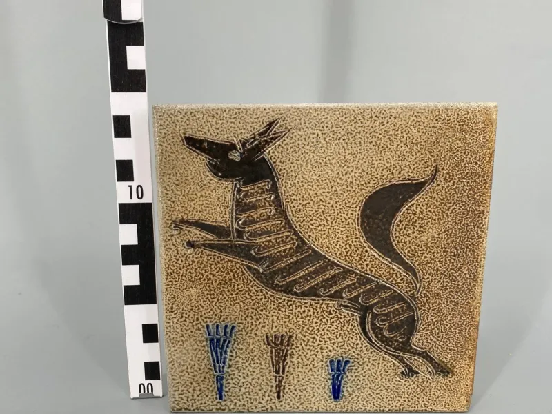 Clearance Pamono Glazed Ceramic Tile by Wim Mühlendyck, 1960s