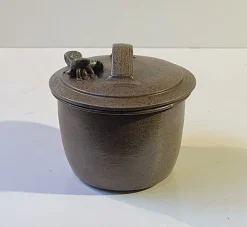 Pamono Glazed Stoneware Honey Jar with Bee from Getter Hundstrup, 1980s> Bottles, Carafes & Jugs