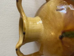 Outlet Pamono Glazed Terracotta Water Jar, Southwest France, 19th Century