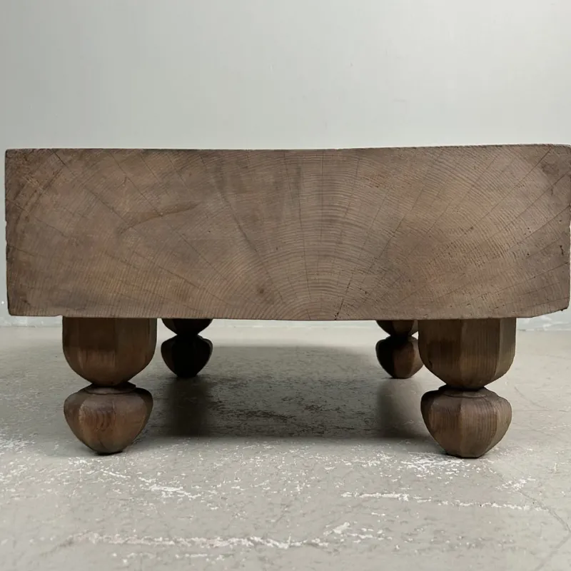 Hot Pamono Go Board Low Keyaki Wood Table, Japan, 1920s