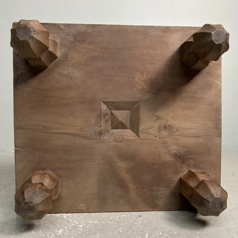 Hot Pamono Go Board Low Keyaki Wood Table, Japan, 1920s