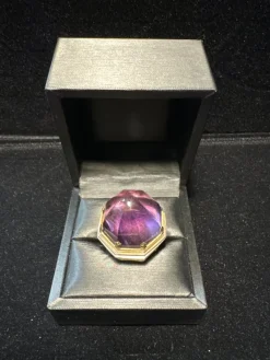 Sale Pamono Gold - Silver and Large Amethyst Ring Palazzo Ii Model from Jean Boggio
