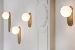 New Pamono Gold Adrion Wall Sconce Sm by Schwung