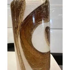 Pamono Gold and Amber Murano Glass Table Lamps by Simoeng, Set of 2><noscript><img width=