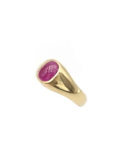 New Pamono Gold and Ruby Band Ring