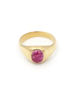 New Pamono Gold and Ruby Band Ring