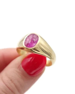 New Pamono Gold and Ruby Band Ring