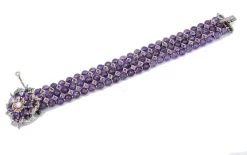 Outlet Pamono Gold and Silver Bracelet with Diamonds and Emeralds