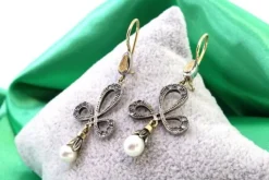 Pamono Gold and Silver Earrings, Set of 2> Earrings