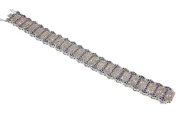 Hot Pamono Gold Bracelet with Blue Sapphires and Diamonds
