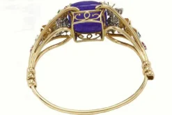 Pamono Gold Bracelet with Diamond and Emerald><noscript><img width=